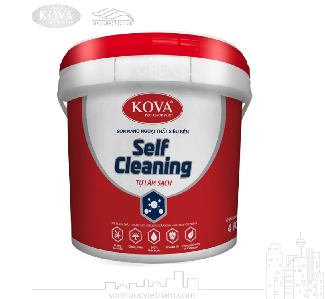 Sơn KOVA NANO Self- Cleaning Tự Làm Sạch