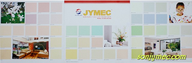 bảng màu sơn trong nhà Jymec chon mau son tuong trong nha