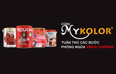 Cùng sơn Mykolor tuân thủ các bước phòng dịch