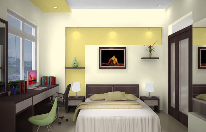 Mẫu phòng ngủ nhỏ nhưng hiện đại sang trọng
