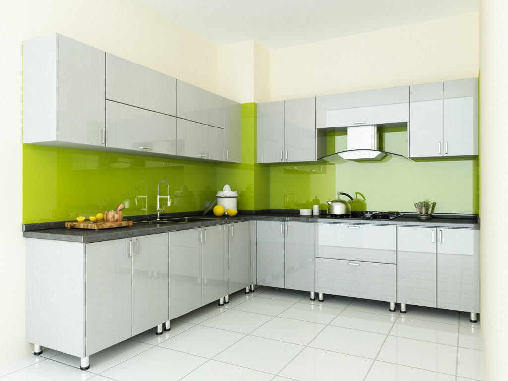 Sơn góc bếp đẹp với gam màu xanh và trắng cho không gian bếp Sơn góc bếp đẹp với gam màu xanh và trắng cho không gian bếp