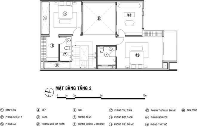 Mặt bằng thiết kế nhà đẹp 3 tầng