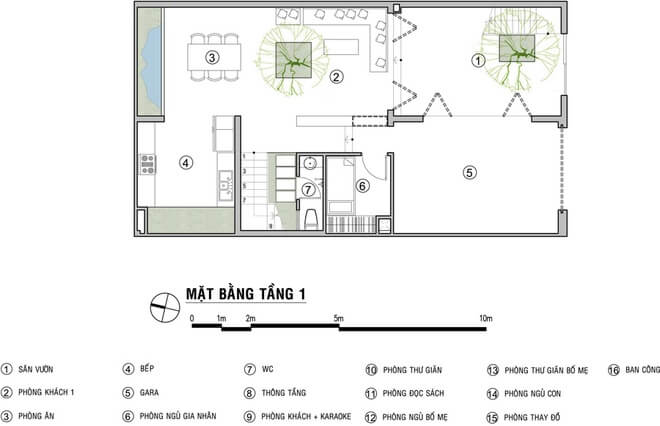 Mặt bằng thiết kế nhà đẹp 3 tầng
