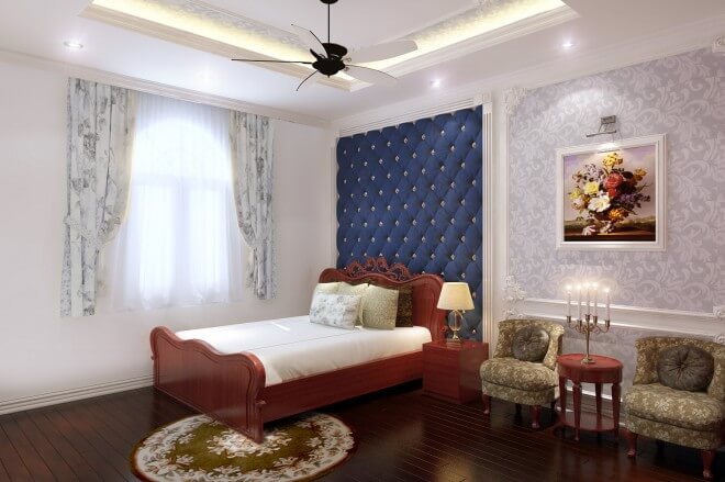 Thiết kế nhà ống với mảng nhấn màu xanh, phòng ngủ con trai mang phong cách cá tính đồng thời cũng trẻ trung hơn