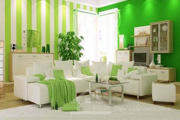 kết hợp tinh tế giữa màu sơn tường và đội thất tông màu xanh kết hợp tinh tế giữa màu sơn tường và đội thất tông màu xanh