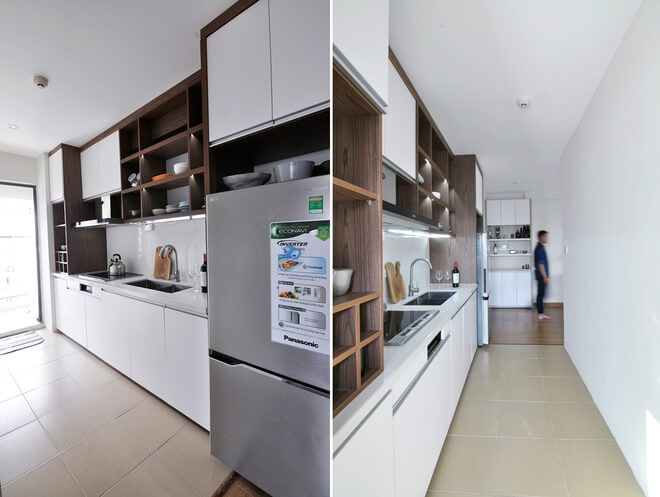 Cải tạo khu nhà bếp chung cư 58 M2 đầy đủ tiện nghi