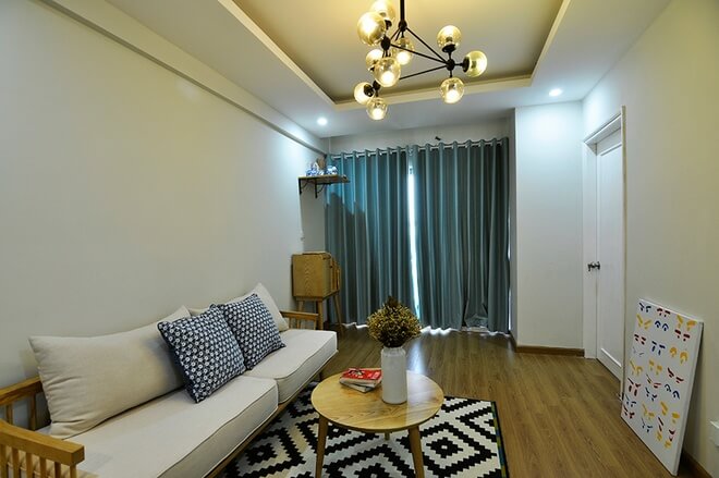 Màu sơn đẹp giúp không gian chung cư cảm giác rộng rãi hơn với cửa sổ lấy sáng lớn Màu sơn đẹp giúp không gian chung cư cảm giác rộng rãi hơn với cửa sổ lấy sáng lớn