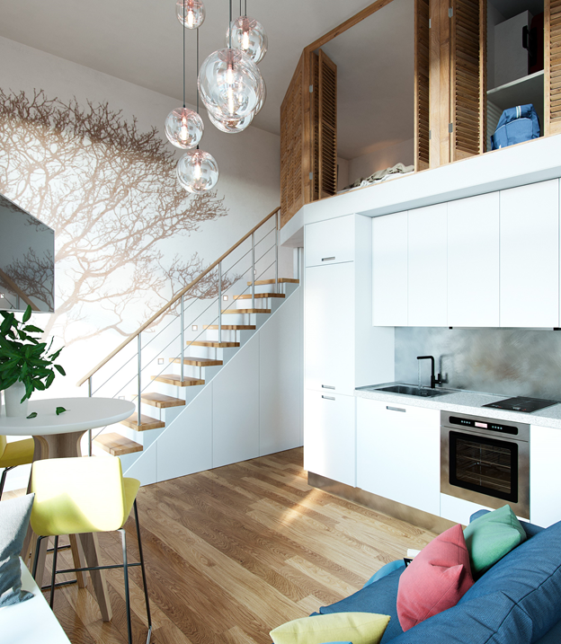 Tự tay thiết kế nhà có diện tích nhỏ chưa đầy 18m2 đẹp lung linh