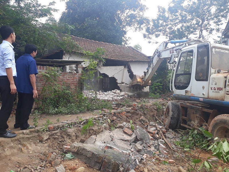 Tam Đảo (Vĩnh Phúc): Cưỡng chế thu hồi đất Dự án đường nối từ điểm giao đường Hợp Châu – Đồng Tĩnh với ĐT.302 đi Tây Thiên tam dao vinh phuc cuong che thu hoi dat du an duong noi tu diem giao duong hop chau dong tinh voi dt302 di tay thien