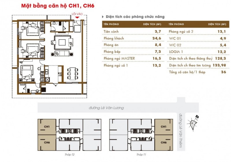 căn số 1 và 6 chung cư hacc1 complex building lê văn lương