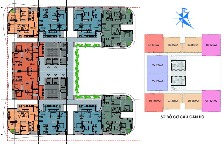 mặt bằng chung cư phú mỹ complex 2