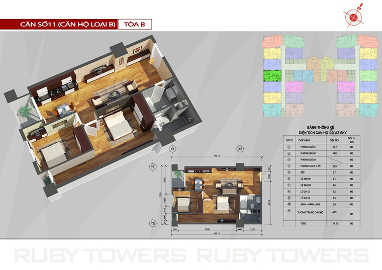 Chung cư Ruby Tower căn số 4A-11B