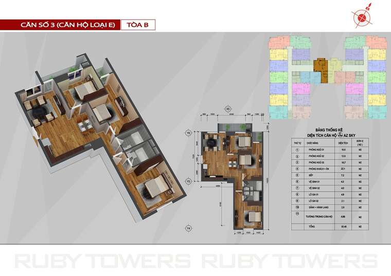 Chung cư Ruby Tower căn số 12A-3B