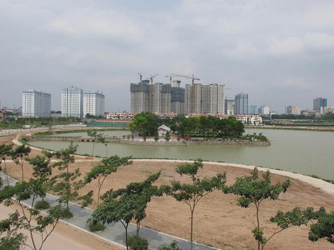 Hồ điều hòa chung cư Green Stars