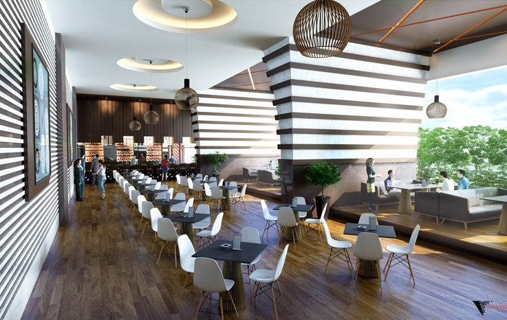 Khu cafe chung cư HongKong Tower