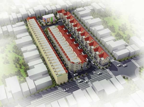 Phối cảnh dự án liền kề 96 nguyễn huy tưởng