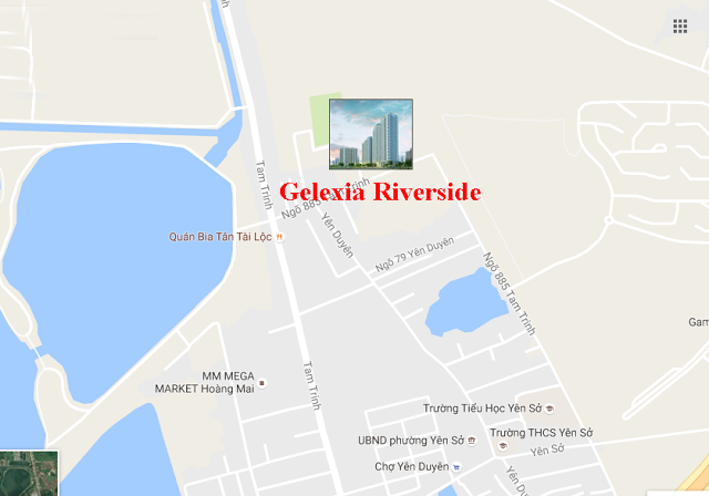 vị trí chung cư gelexia riverside