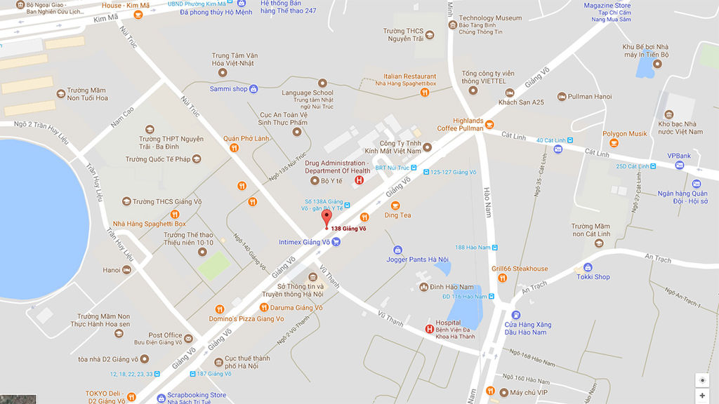 vị trí biệt thự grandeur palace giảng võ