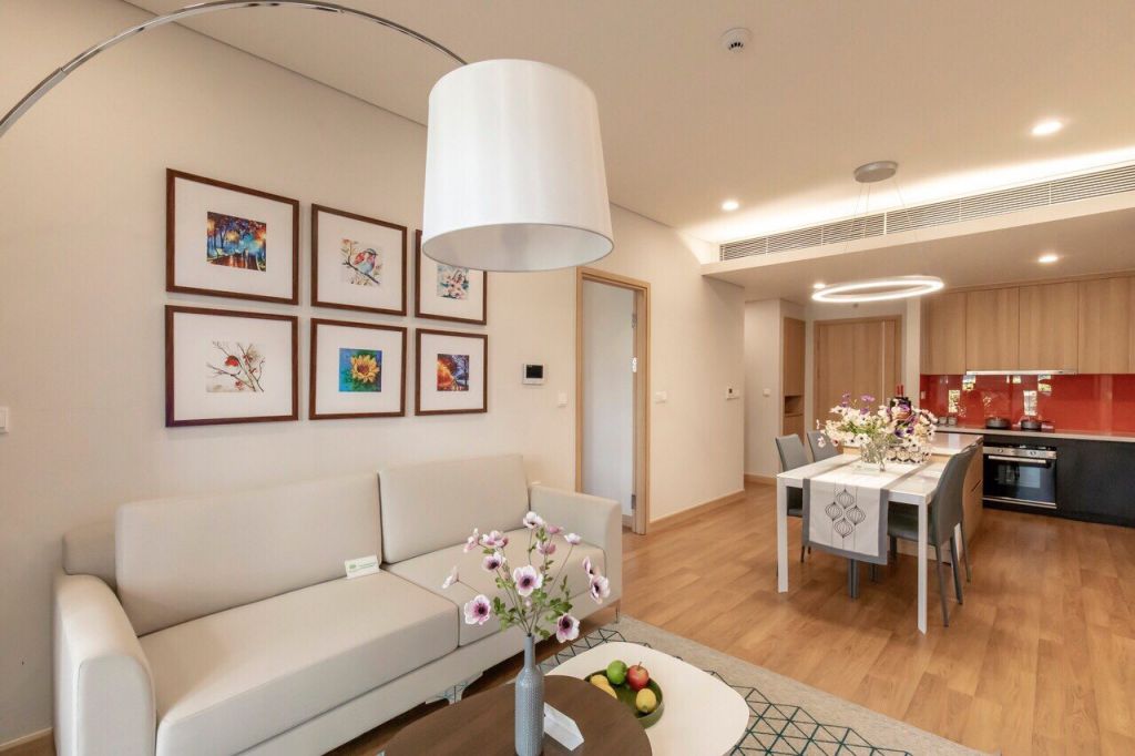 phòng ăn căn hộ cho thuê sky park residence