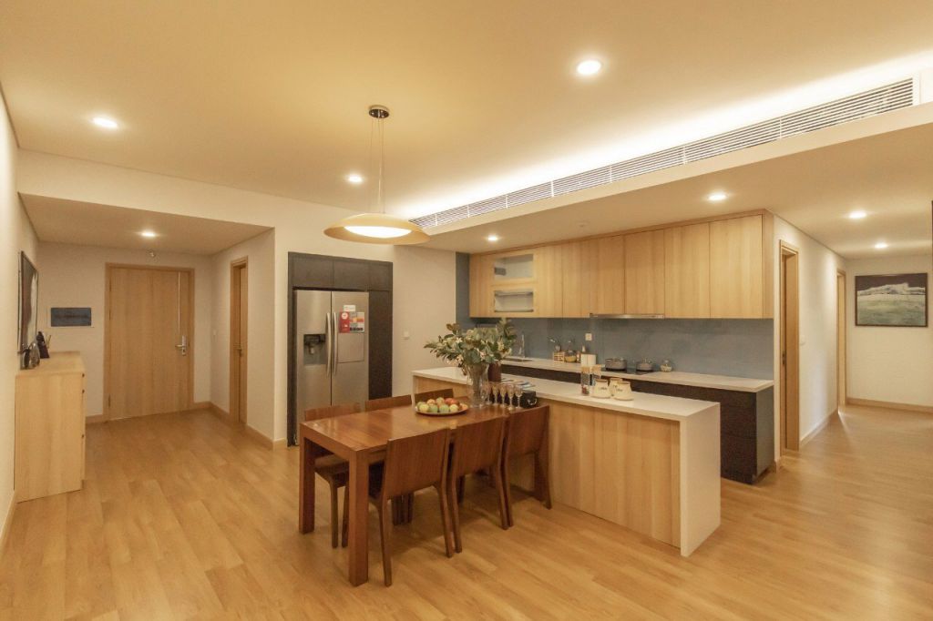 phòng ăn căn hộ cho thuê sky park residence