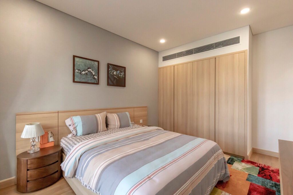 phòng ngủ căn hộ cho thuê sky park residence