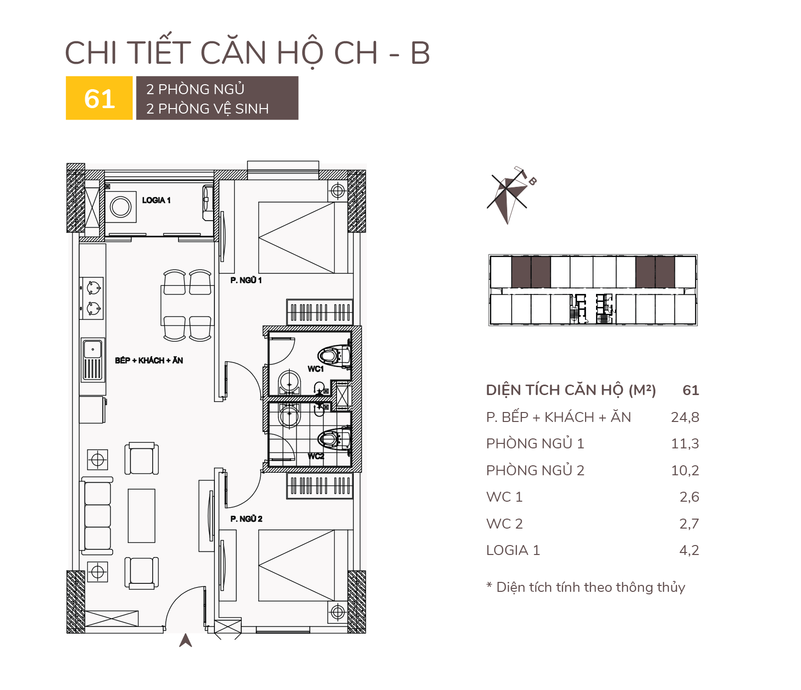 thiết kế căn hộ b chung cư aqh riverside