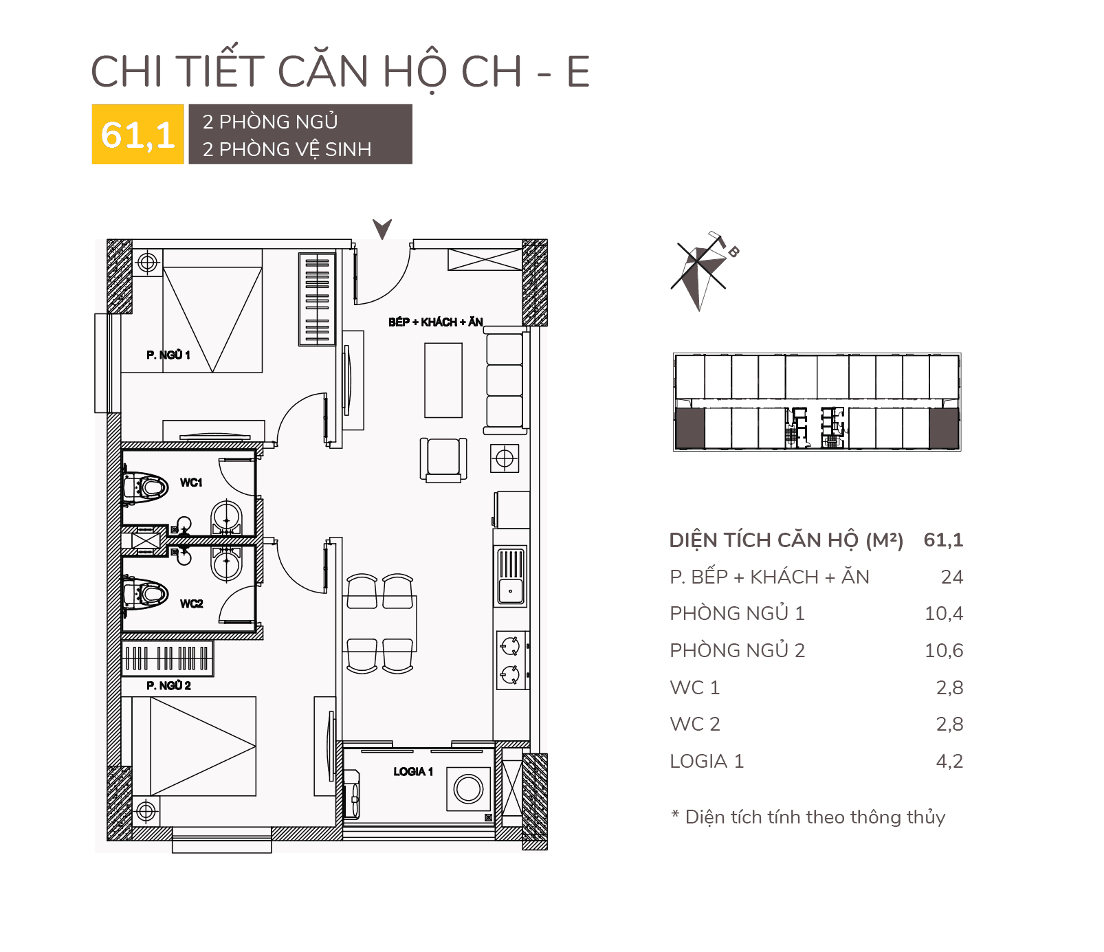 thiết kế căn hộ e chung cư aqh riverside