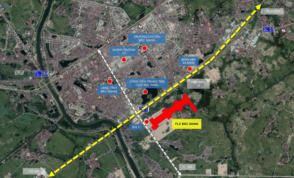 vị trí dự án flc square world