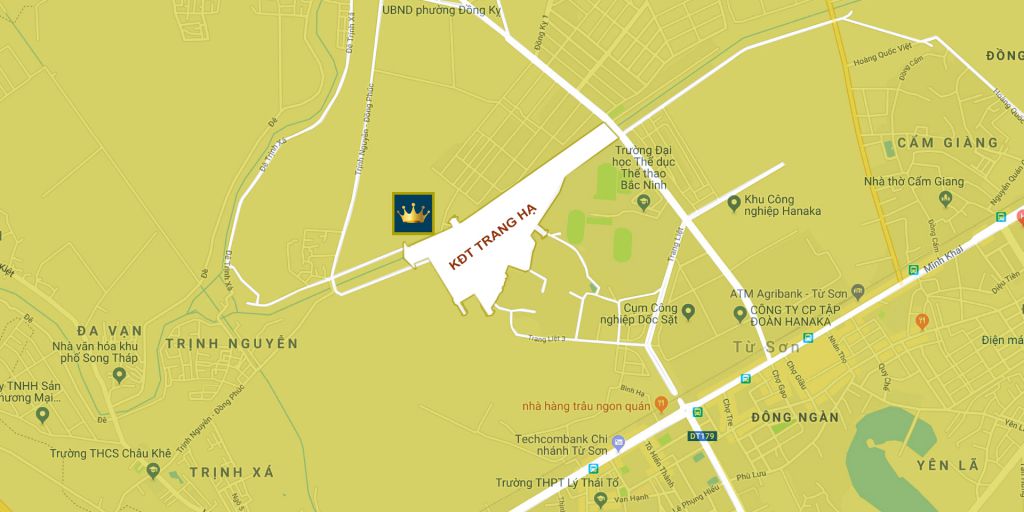 vị trí khu đô thị trang hạ từ sơn