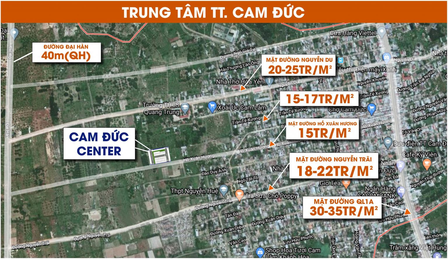 giá bán cam đức center