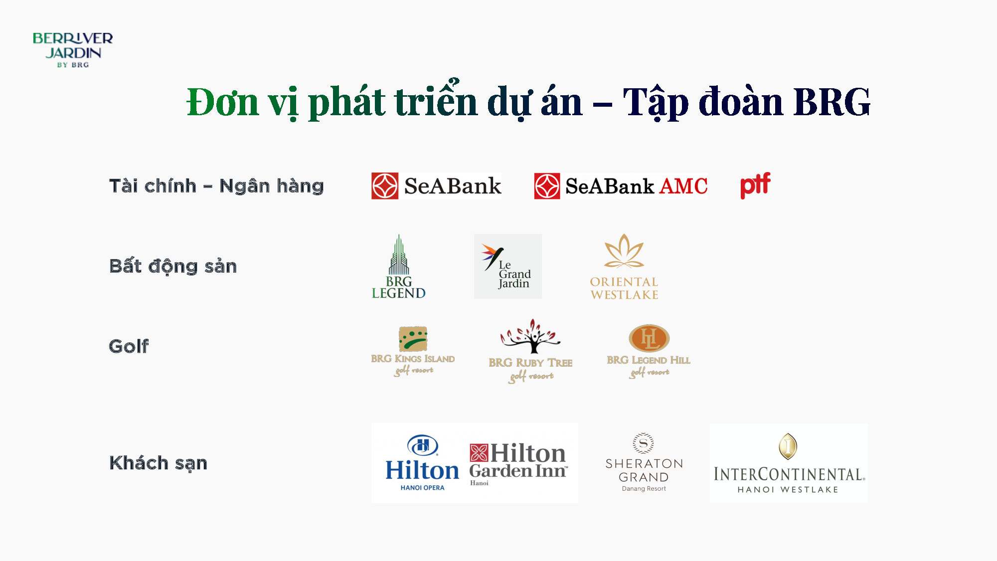đơn vị phát triển dự án berriver jardin long biên