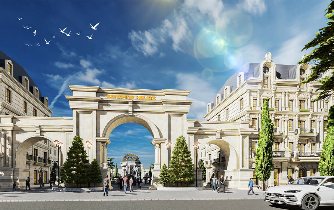 kiến trúc biệt thự sunshine helios