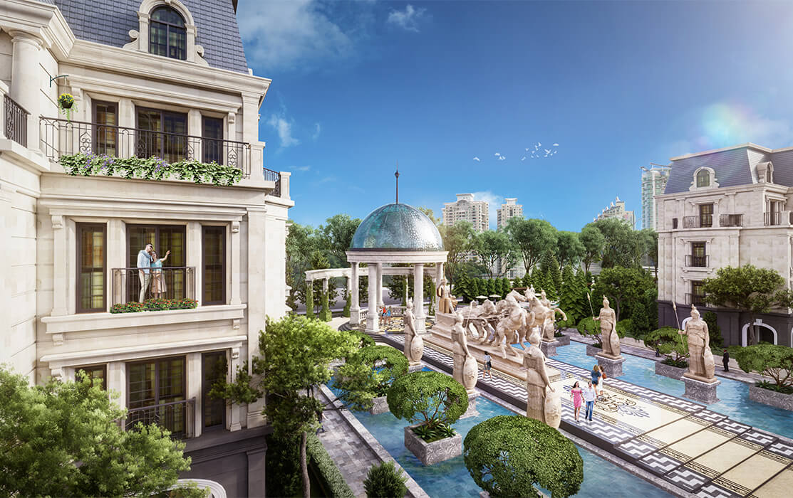 kiến trúc biệt thự sunshine helios
