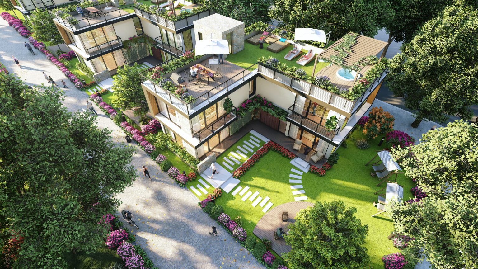 biệt thự trà cổ long beach luxury 2 tầng