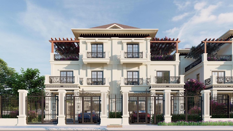 Phối cảnh biệt thự dự án Catalan Boulevard Phú Thái – Lạng Sơn