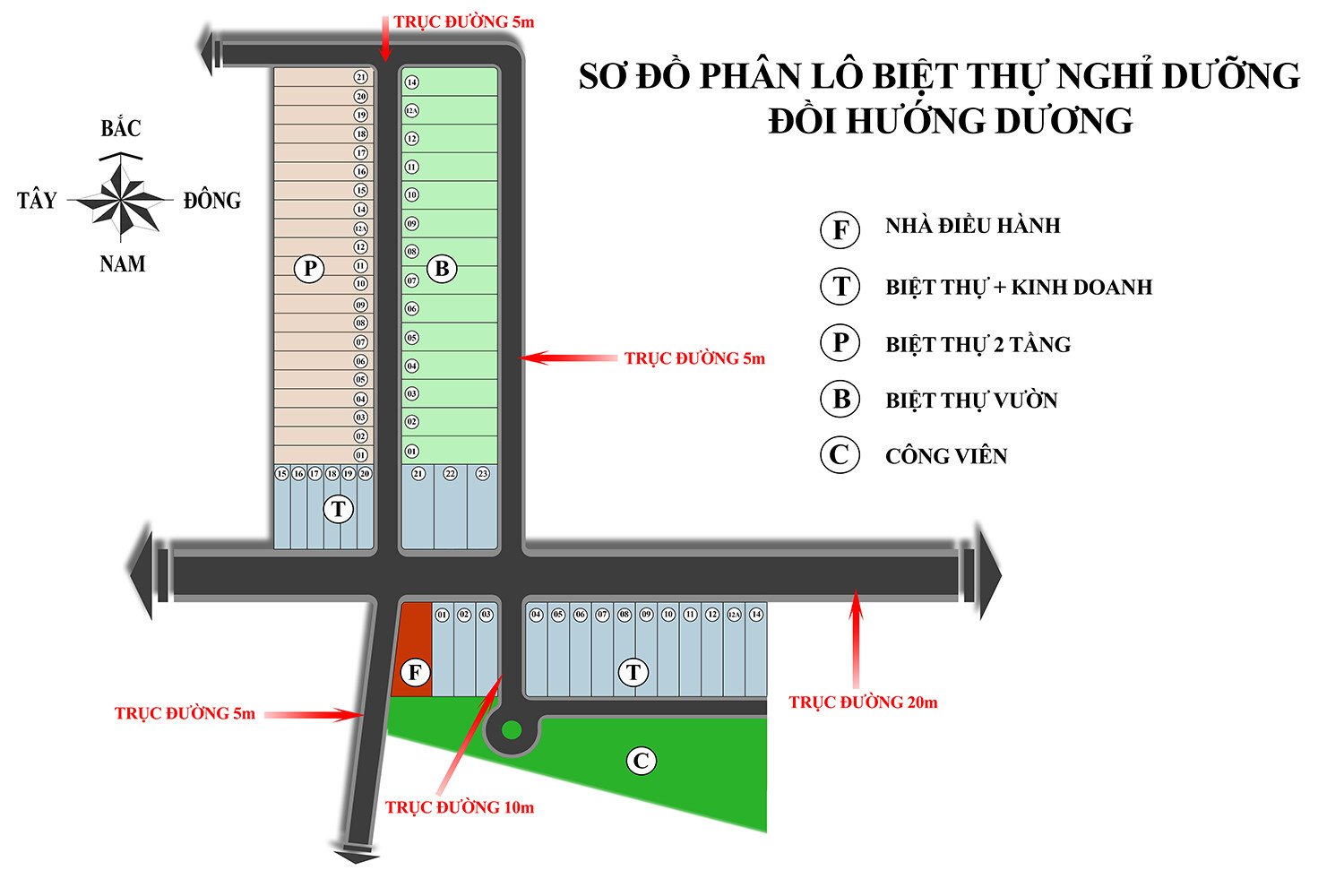 mặt bằng dự án sunflower hill bảo lộc