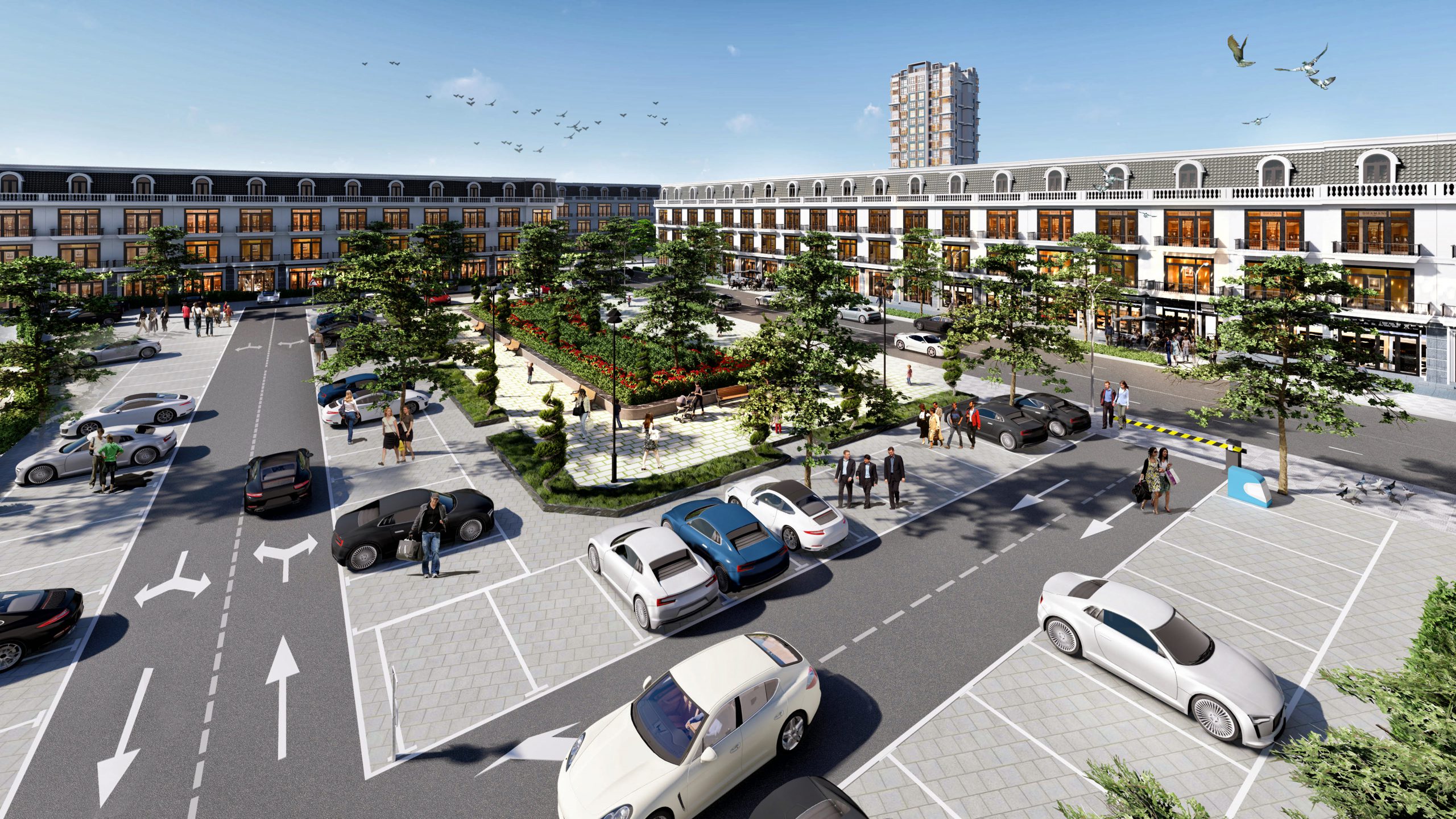 bãi đỗ xe dự án center city