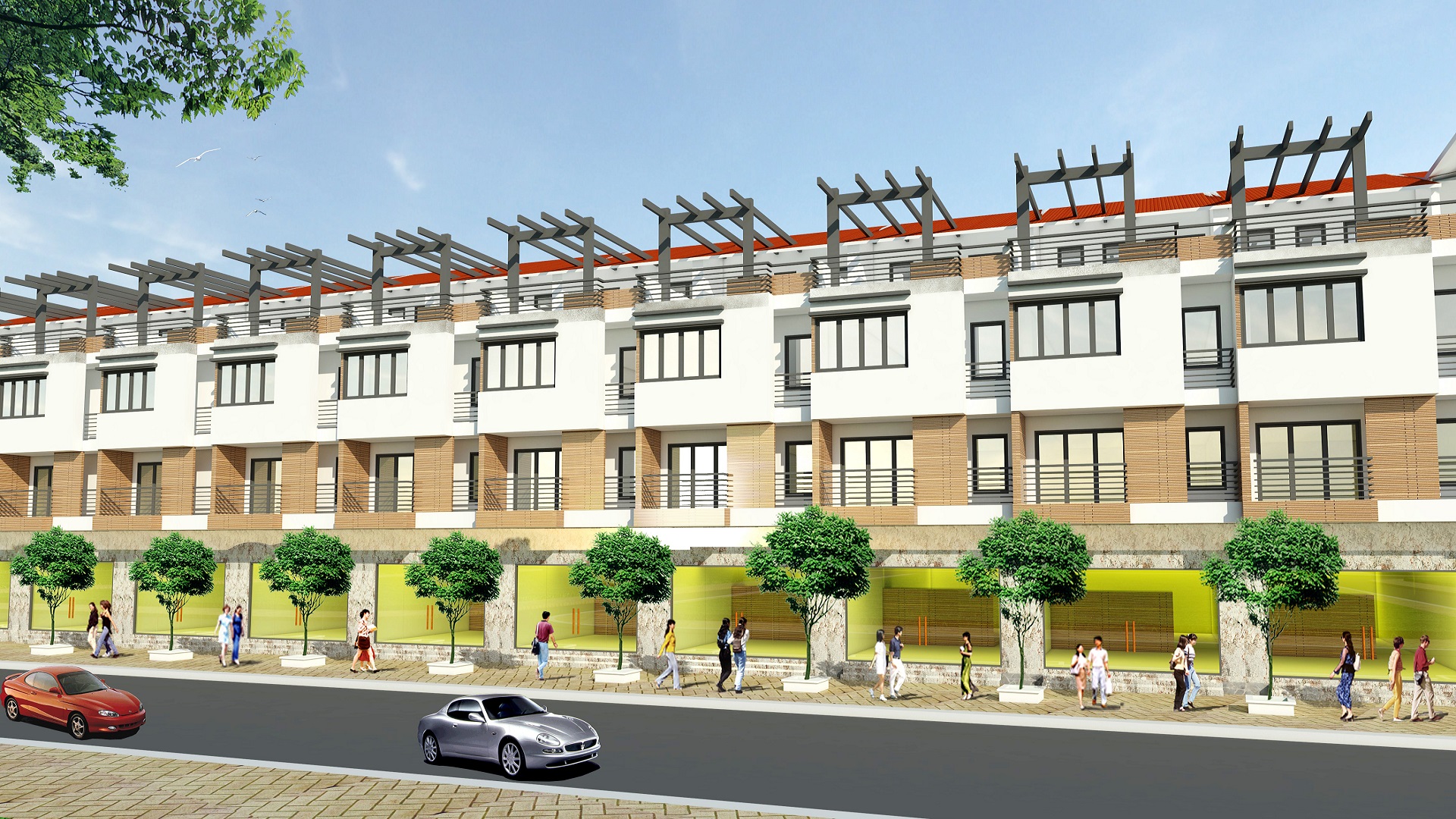 liền kề từ sơn garden city