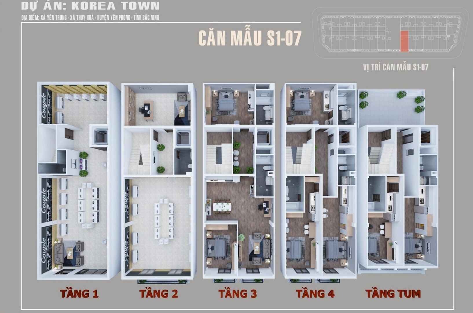 thiết kế shophouse korea town
