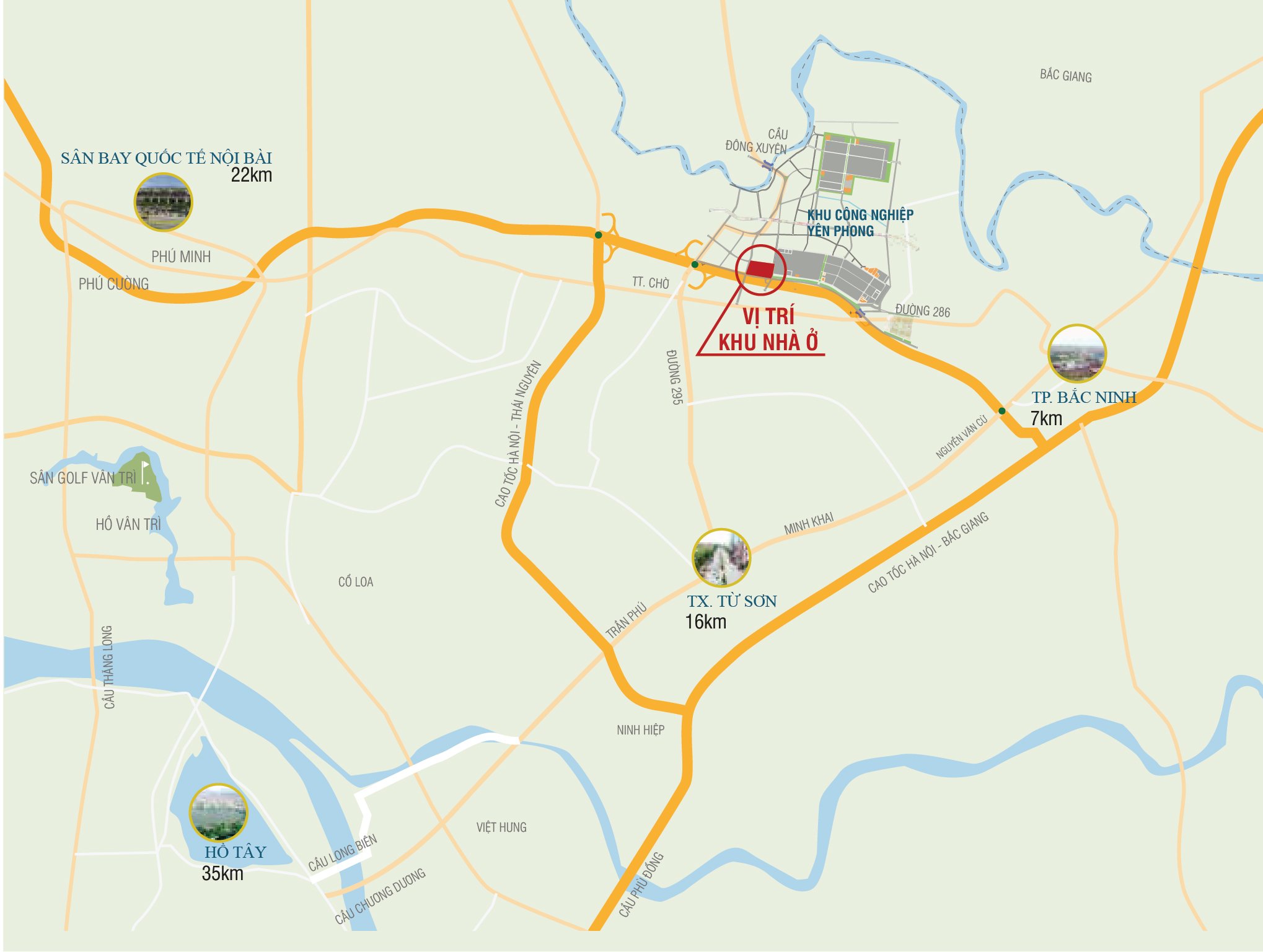 vị trí dự án viglacera yên phong bắc ninh