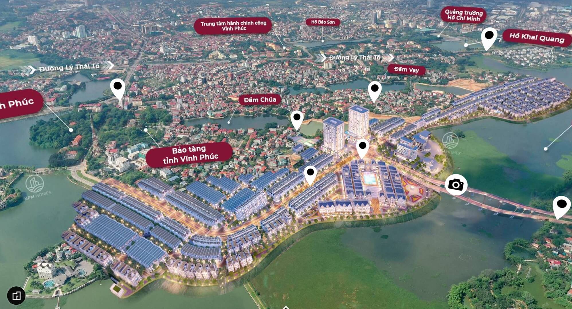 liên kết vùng dự án river bay vĩnh yên bắc đầm vạc