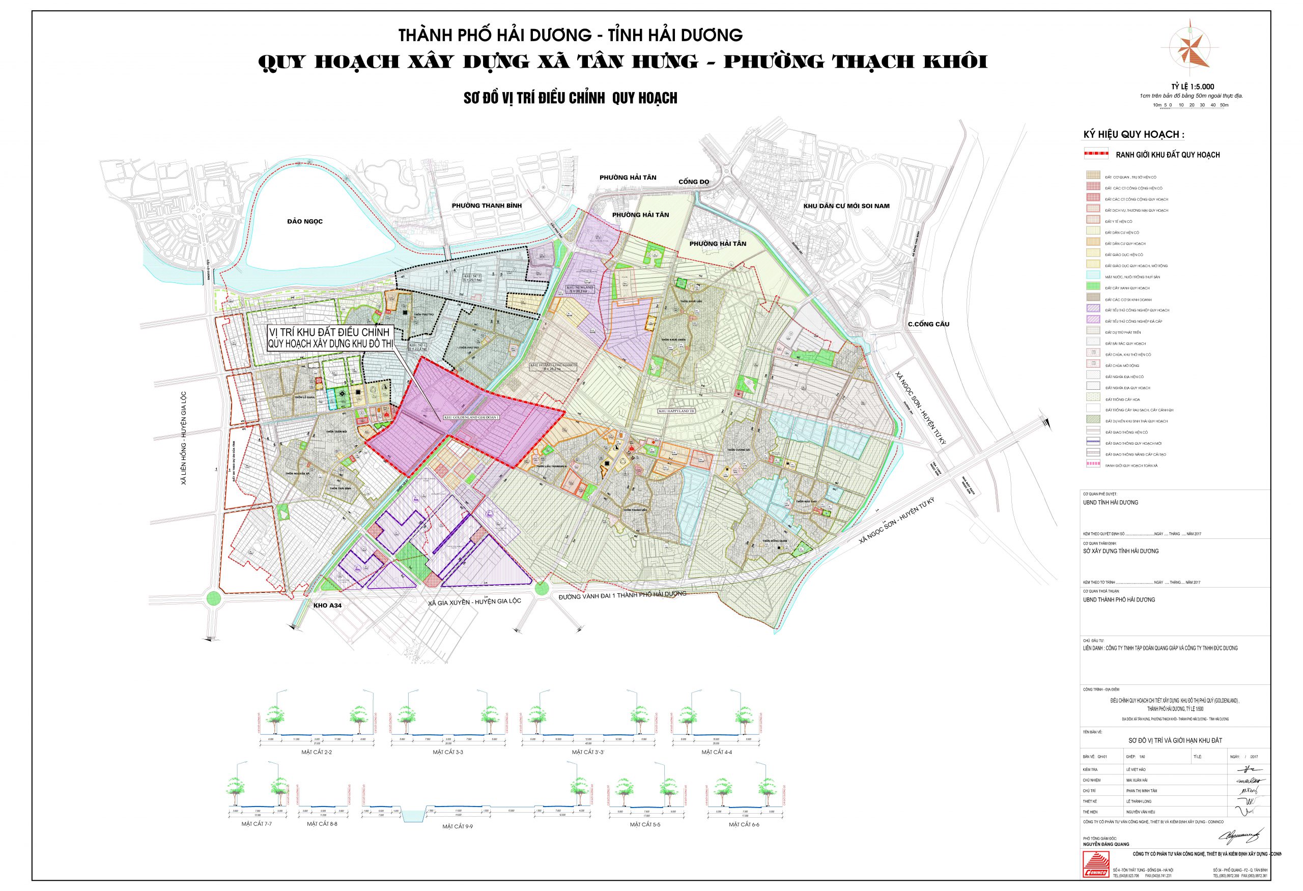 vị trí dự án phú quý golden land hải dương