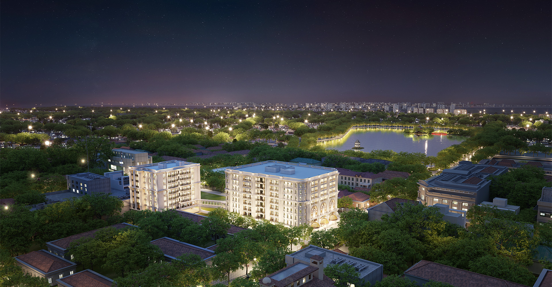 phối cảnh dự án the grand hà nội 22 hàng bài