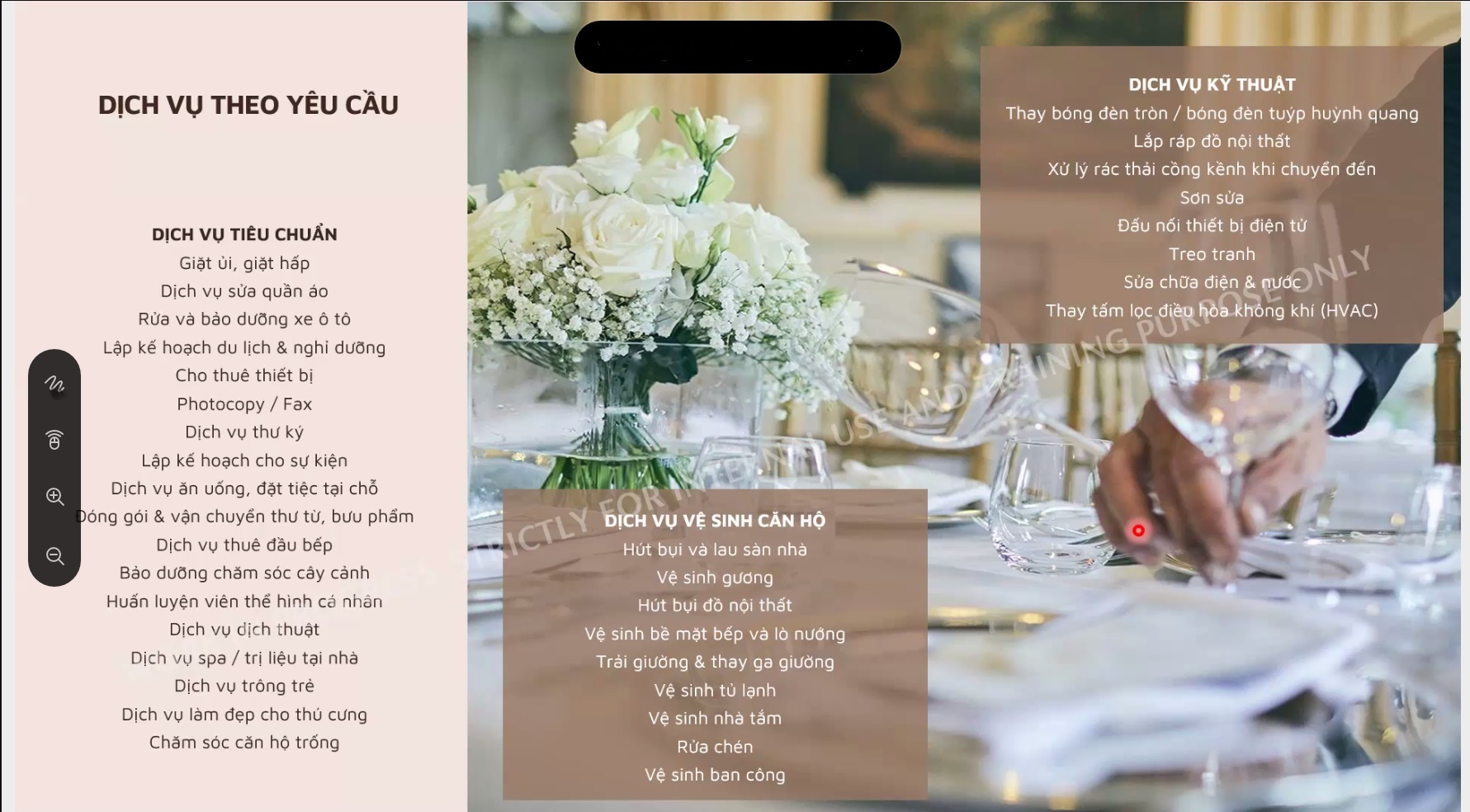 tiện ích dự án