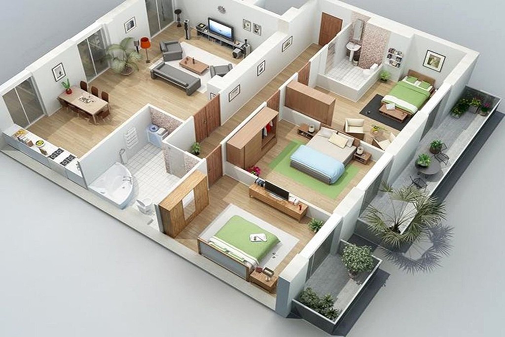 Trang trí nội thất nhà cấp 4 đẹp Trang trí nội thất nhà cấp 4 đẹp