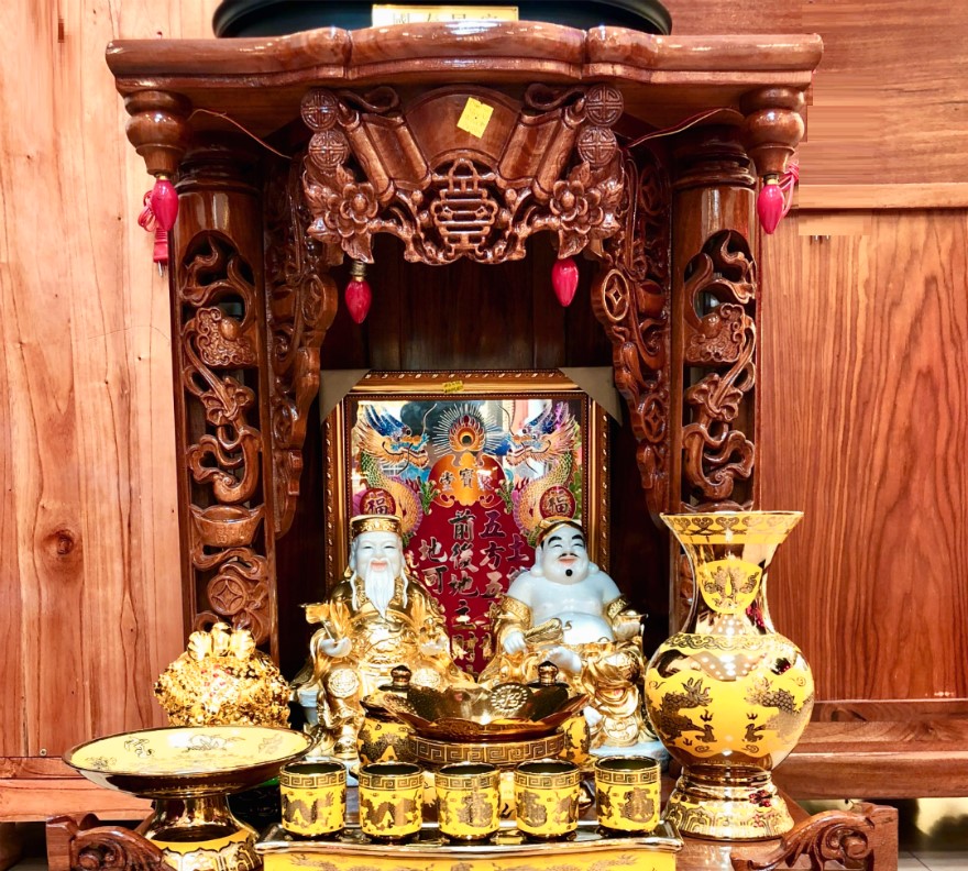 Bàn thờ Thần Tài, Thổ Địa chuẩn phong thủy Bàn thờ Thần Tài, Thổ Địa chuẩn phong thủy