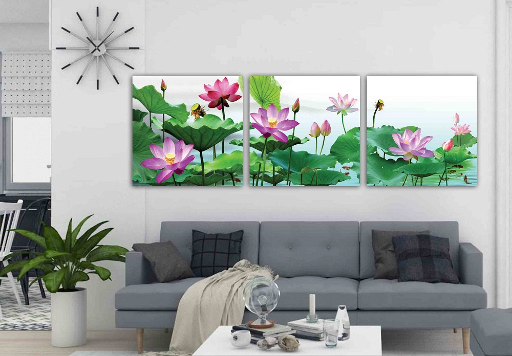 Tranh hoa sen Tranh hoa sen