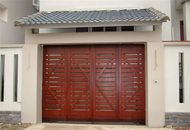 Sơn giả gỗ được sử dụng để sơn cửa cổng Sơn giả gỗ được sử dụng để sơn cửa cổng