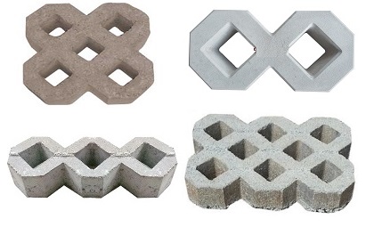 Gạch trồng cỏ 5 lỗ Gạch trồng cỏ 5 lỗ