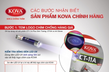 1 phút phân biệt sơn Kova giả